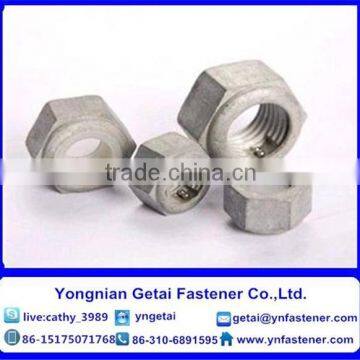 anti theft nuts/theftproof nuts hot dip galvanizing