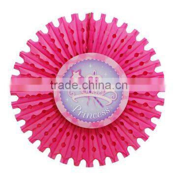 Popular decorative tissue paper honeycomb fan