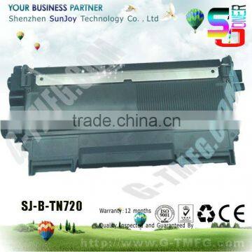 Black toner cartridge TN720 TN-720 for brother MFC-8510DN, MFC-8710DW, MFC-8810DW, MFC-8910DW, MFC-8950DW, MFC-8950DWT