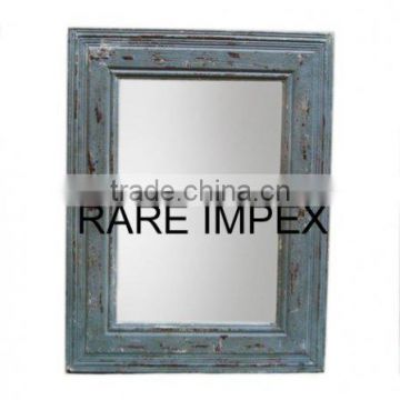 Hand Made Distressed grey wooden Mirror