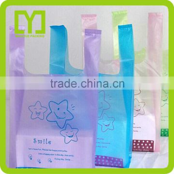 Very good price promotional cheap customized T-shirt packaging plastic bag