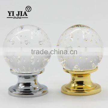 European Furniture Hardware Kitchen Cabinet Handle Crystal Ball Glass Knobs