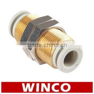 Brass Connector Bulkhead Union KQ2E