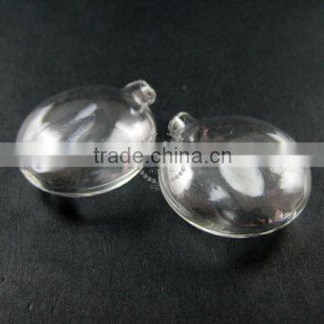 33mm Flat Round Vial Glass Bottle With 3mm Open Mouth 1800105