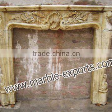 Marble Carved Fireplace
