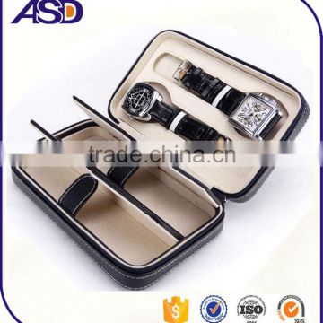 High quality custom PU zipper Couple watches box, Business gift boxes for watches,Watch Storage Box