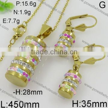 New arrival Wholesale price 18k italian gold jewelry set