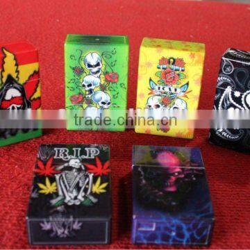 2012 Hot sale New plastic cigarette case with fancy design