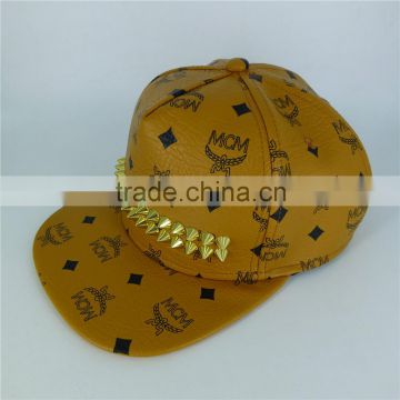 Design Your Own Snapback Cap, Leather Plain Snapback Cap, Custom Metal Logo Snapback Hats Wholesale