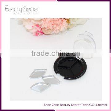 New Round 3cells 3 Pans Empty Makeup Palette for Eyeshadow photo-2