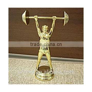 Weight lifting for trophy