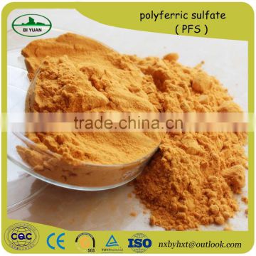 Purification of domestic wastewater PFS / poly ferric sulfate