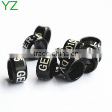 2016 Newest Metal Rings For Pigeon Custom Black Color