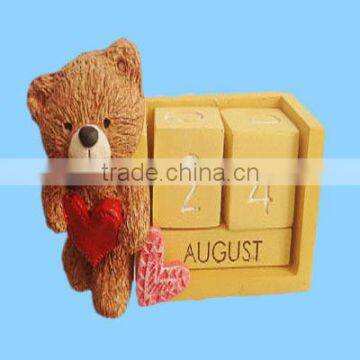 Fashion Resin Standing Desktop 2014 Calendar