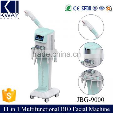 Beauty Salon Machine ! 11 In 1 Multifunctional Diamond CE Microdermabrasion Facial Beauty Equipment With Rotary Brush Skin Tightening