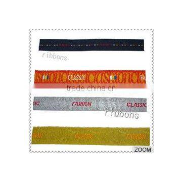 Best selling Jacquard elastic webbing/reflective webbing /100% poly jacquard tribal webbing and tape for decoration