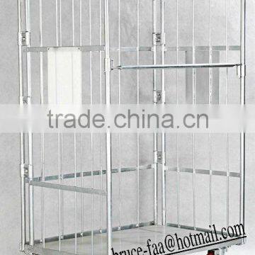 L frame nesting roll container/cage trolley