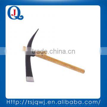 China factory supply Steel Material Wooden handle pickaxe JQ-001