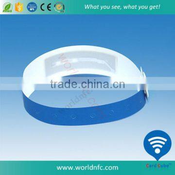 One-time Use Paper F08 Compatible 1K Chip RFID Wristband photo-2