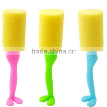 Creative cup brush,Plastic cup cleaner,Cartoon sponge cup brush