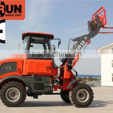 Everun Brand CE Approved 1.2 Ton 4WD Mini Wheel Loader With Euroiii Engine photo-5