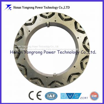 Stator and rotor lamination for permanent magnet motor