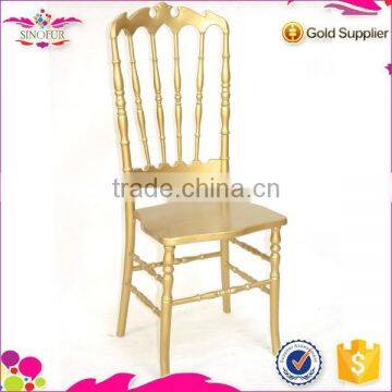 Great Price Qingdao Sinofur wood napoleon chair wedding chairs