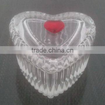 Wholesale cheap small clear crystal trinket jewelry box