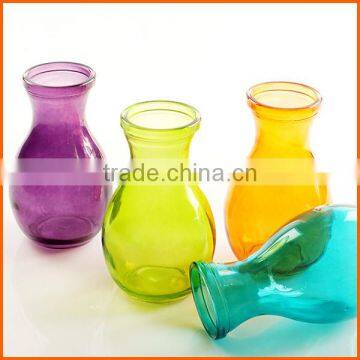 Colored high quality small glass vase