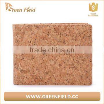 The Unique Durable Cork Leather Mens Green Field Wallet photo-2