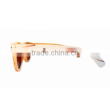 White Zebra Pattern Wooden Eye Glasses Colored Lenses Sunglasses Fashion Beautiful Surface Sunglasses