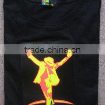 Hot Sale T-Shirt Glow in the Dark/Fluorescent Printing T Shirt