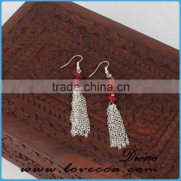 China guangzhou wholesale tassel earrings supplier