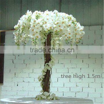 2017 hot sale mini artificial cherry blossom tree for weddings table tree