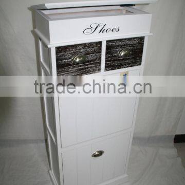 Wooden Furniture Cabinet Paulownia Rustic Furniture Shoe Cabinets photo-5