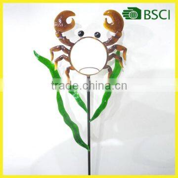 YS15381 Metal garden stick crab solar light parts