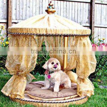 Luxury European-Style Wooden Pet Sofa/ High Quality Cozy Craft Pet Round Sofa Beds -BF07-80074