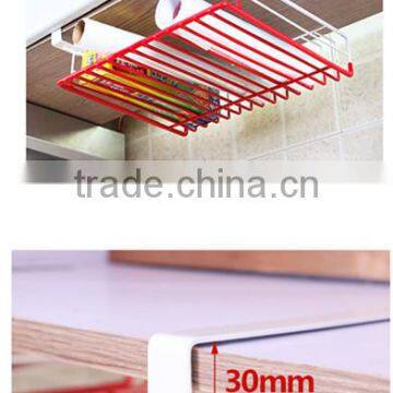 Kitchen Hardware Accessories Sliding Plastic Coating Wire Hanging Basket for Cabinet Storage photo-2