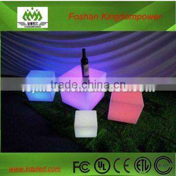 hight quality waterproof rechargeable battery glowing led decorative cube