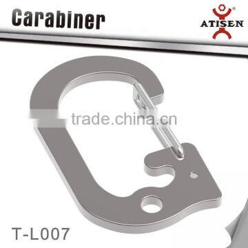 Alibaba top promotion Safe custom round stainless steel carabiner