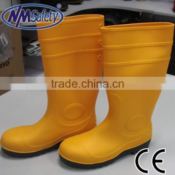 NMSAFETY cheap colorful safety rain boots men high cut rain boots