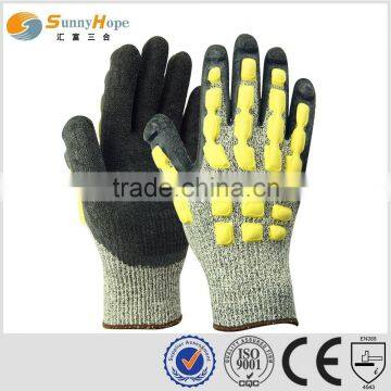 sunnyhope 13gauge latex crinkle cut resisitant safety gloves