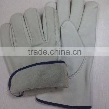 DDSAFETY Wholesale Cow Grain Leather Driver Gloves photo-2