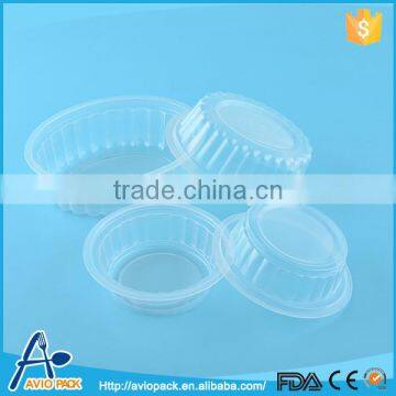 Wholesale clear large capacity restaurant plastic EVOH bowls