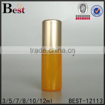 hot products 3ml 5ml mini orange roll on tube bottle for essentiao oil cosmetic fragrance perfume roll on glass bottle