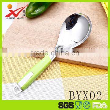 BYX02 Kitchen Utensil Stainless Steel Meal Spoon