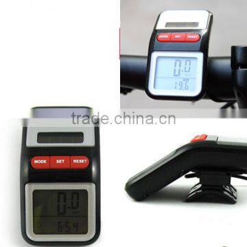 2016 popular Solar Power Bicycle Computer Bike Cycling LCD Digital Speedometer Odometer