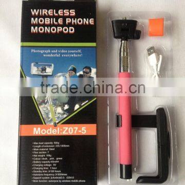 Z07-5 wireless rechargeable bluetooth selfie monopod