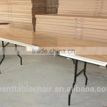 High Quality Hot Sell Hotel Plywood Folding Banquet Table photo-3