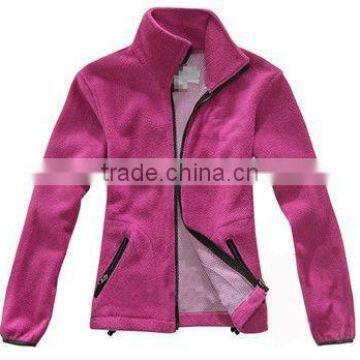Ladies' 100% Polyester Windproof Mountaineering Jacket With Inner Fleece photo-3